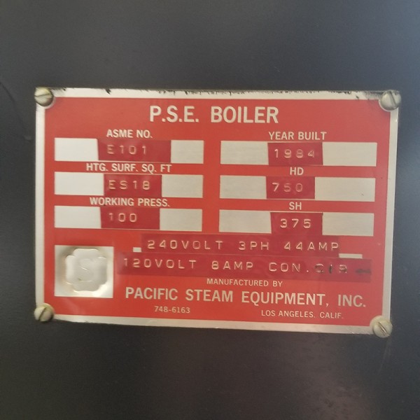 Pacific Electric Boiler