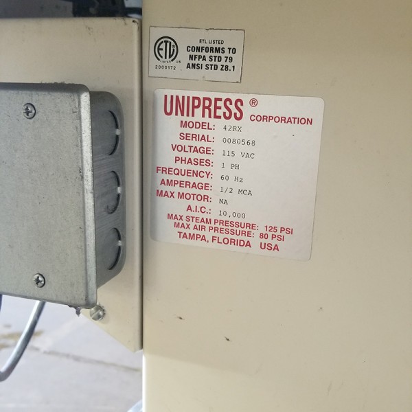 Used Unipress 42RX Legger Press Machine